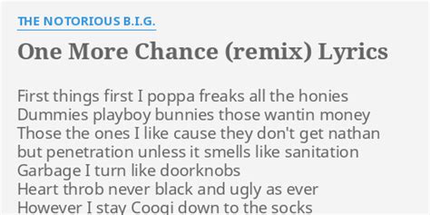 one more chance remix lyrics.